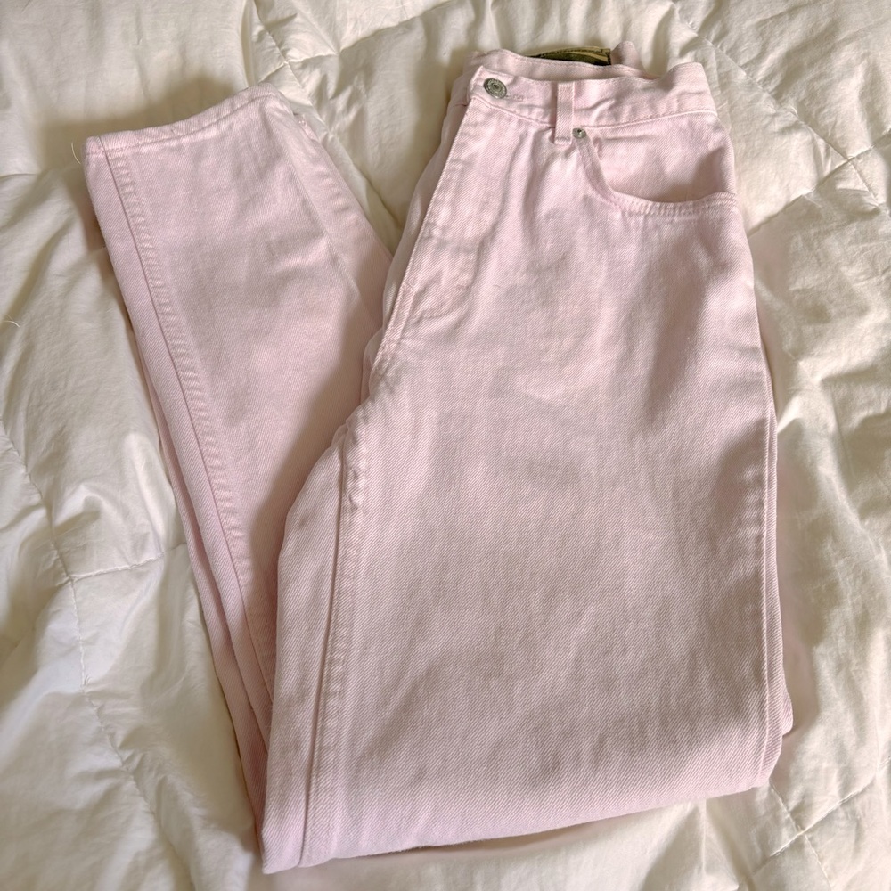 Vintage Baby Pink High Waisted Jordache Denim Jeans Size 9/10